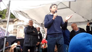 Cesano Maderno, amministrative '17. Alessandro Di Battista in piazza per sostenere Dario Pizzarelli