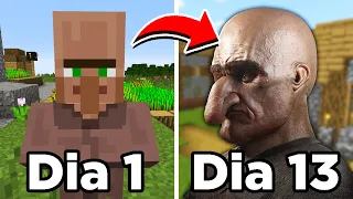 minecraft mas sempre vai ficando mais realista