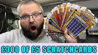 £300 of £5 scratchcards ￼