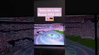 Becky hill in Womens EURO 2022🏴󠁧󠁢󠁥󠁮󠁧󠁿🇩🇪#beckyhill #singer #england#germany#wimbley #womenseuro2022