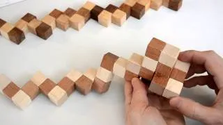 How to solve the snake cube puzzle