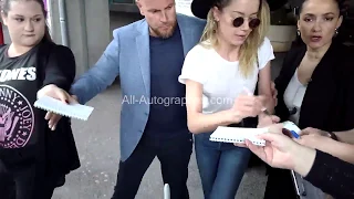 Amber Heard signing autographs at the Cannes Film Festival