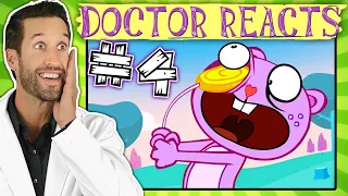 ER Doctor REACTS to Happy Tree Friends Medical Scenes #4