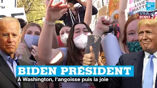 Après l'angoisse de l'attente, Washington DC en liesse à l'annonce de la victoire de Joe Biden