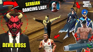 Franklin Help LUCIFER To Catch and To Kill DEVIL BOSS and SERBIAN DANCING LADY in GTA 5 | (Part 2)