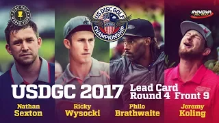 USDGC 2017 Final Round Lead Card Front 9