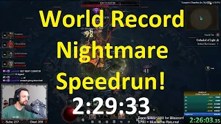 World Record! Nightmare Speedrun! - Diablo 4