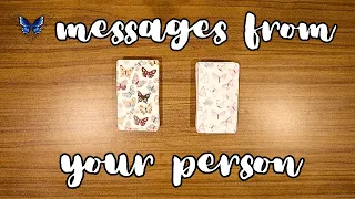 🌹💌 MESSAGES FROM YOUR PERSON 😍🥰😘  *pick a card* Timeless Tarot Reading 🔮💫