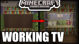 How To Make Working 3D TV ( Television) in minecraft pe | mcpe ( minecraft pocket edition ) tricks