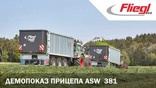 Демонстрационный показ многофункционального прицепа Fliegl ASW 381