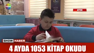 4 ayda 1053 kitap okudu