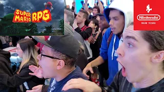 LIVE CROWD REACTION to Super Mario RPG Remake Reveal at NINTENDO NY 6/21/23