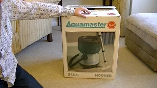 Unboxing a Vintage S4396 Hoover Aquamaster 3 in 1 Vacuum Cleaner