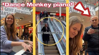 NOT OPERA SINGER joins PIANO girl in a MALL 🤯🤯 // DANCE MONKEY