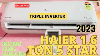 Haier 1.6 Ton 5 Star Heavy Duty 2023 Model - Frost Clean Technology - Instant Cooling - Installation