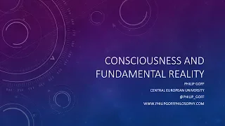 Consciousness and Fundamental Reality - by Prof. Philip Goff