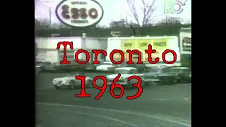 TORONTO TRAFFIC ON BAY STREET ON SUPER 8 (1963)