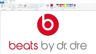 How to draw the Beats Electronics logo using MS Paint | How to draw on your computer