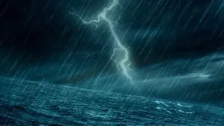 Thunderstorm at Sea with Heavy Rain | Rainstorm Sound for Sleeping 3 hours