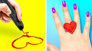 AWESOME 3D PEN CRAFTS AND HACKS FOR ALL OCCASIONS||DIY Jewelry And Homemade Crafts by 123 GO! GENIUS