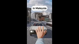 When crossing the road in Malaysia VS other countries