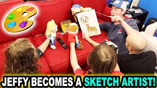 JEFFY BECOMES A SKETCH ARTIST!