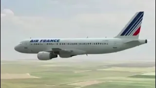 Air france flight 296-crash animation