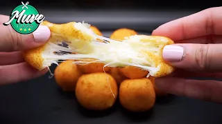 Bolitas de queso CON SOLO 3 INGREDIENTES listas en 5 MINUTOS | Muve Flavors