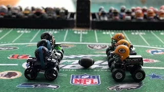 MONSTER TRUCK FOOTBALL PLAYOFF GAME “TEXANS VS PACKERS”