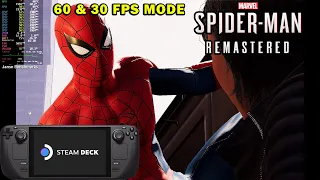 Marvel's Spider-Man Remastered | Steam Deck | 60 & 30 FPS Mode | Steam Version | Proton