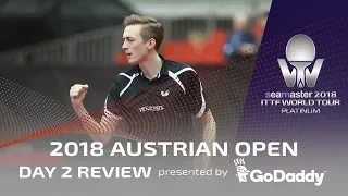 Day 2 Review presented by GoDaddy | 2018 ITTF Austrian Open