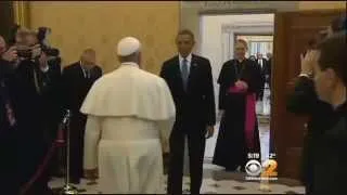 President Obama Meets With Pope Francis At Vatican