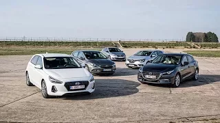 Hyundai i30 vs Renailt Megane vs Opel Astra vs Mazda 3 vs Peugeot 308