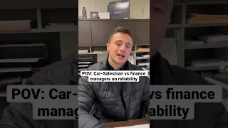Car-Salesman vs Finance managers on reliability