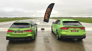 DRAG RACE! AUDI RS6 AVANT VS RSQ8!