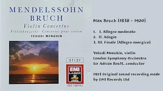 Bruch: Violin Concerto No. 1 in G minor, Op. 26 - Yehudi Menuhin