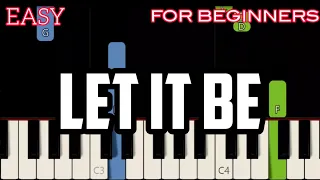 LET IT BE - THE BEATLES | SLOW & EASY PIANO TUTORIAL