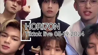 Hori7on - Tiktok live 03-19-2024 ( Before their guesting on RX931 Monster Radio )