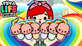 👶 РОЖДЕНИЕ 6 РАДУЖНЫХ МАЛЫШЕЙ! 🌈 Toca Boca Life World