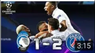 Atalanta vs Paris st germain 1-2 all goals extended highlights 2020