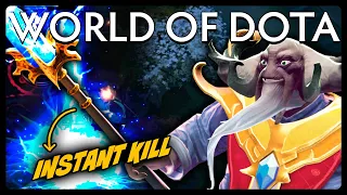 Unbelievably OP Laser Instantly Kills All!! World of Aghanim!