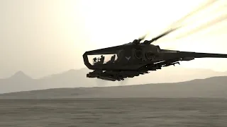 Dune Ornithopter Bombing Run Test