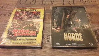 Die Horde Limited Uncut Mediabook + Hobo with a Shotgun Uncut Mediabook Unboxing