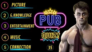 Virtual Pub Quiz Showdown: Test Your Knowledge! Pub Quiz 5 Rounds. No 35