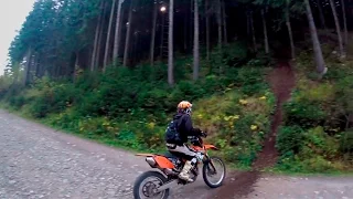 KTM Exc 525 Enduro full throttle hillclimb - four stroke braaap