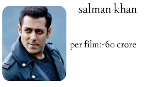 Top 5 Highest Paid Bollywood Actor || Salman khan , Akshay kumar , Shahruk khan 2019