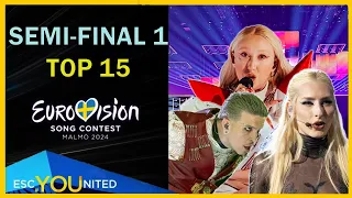 Eurovision 2024 | Second Rehearsals -  TOP 15 of our Live Stream Vote| First Semifinal