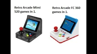 (New) RetroArcade Mini and RetroArcade FC 3" Screen the difference.