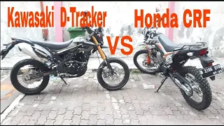 Review HONDA CRF dan KAWASAKI D TRACKER || Ndang motovlog