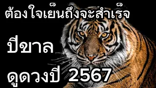 ดูดวงประจำปี 2567  สำหรับคนที่เกิดปีขาล  (ปีเสือ) อยากสำเร็จต้องใจเย็น ๆ เดินช้าลง 1 ก้าวบ้างก็ได้